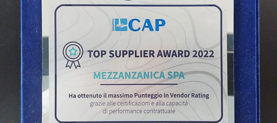 Gruppo Cap | Top supplier award 2022