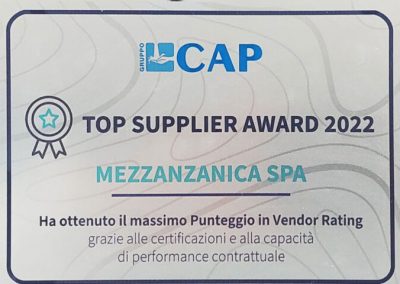 Gruppo Cap | Top supplier award 2022